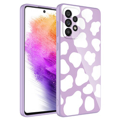 Galaxy A52 Case Camera Protected Patterned Hard Silicone Zore Epoxy Cover - 5