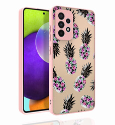 Galaxy A52 Case Patterned Camera Protected Glossy Zore Nora Cover - 3