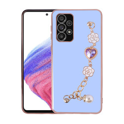 Galaxy A52 Case With Hand Strap Camera Protection Zore Taka Silicone Cover - 4