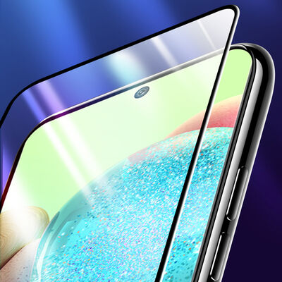 Galaxy A52 Zore Kenarları Kırılmaya Dayanıklı Cam Ekran Koruyucu - 8