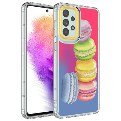 Galaxy A53 5G Case Camera Protected Colorful Patterned Hard Silicone Zore Korn Cover - 12