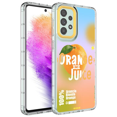 Galaxy A53 5G Case Camera Protected Colorful Patterned Hard Silicone Zore Korn Cover - 8
