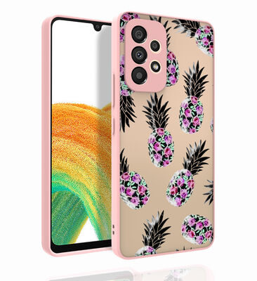 Galaxy A53 5G Case Patterned Camera Protected Glossy Zore Nora Cover - 3