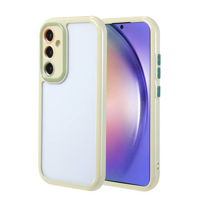 Galaxy A54 Case Camera Protected Colorful Edge Frame Design Zore Vitamin Cover - 2