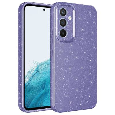 Galaxy A54 Case Camera Protected Silvery Luxury Zore Cotton Cover - 6
