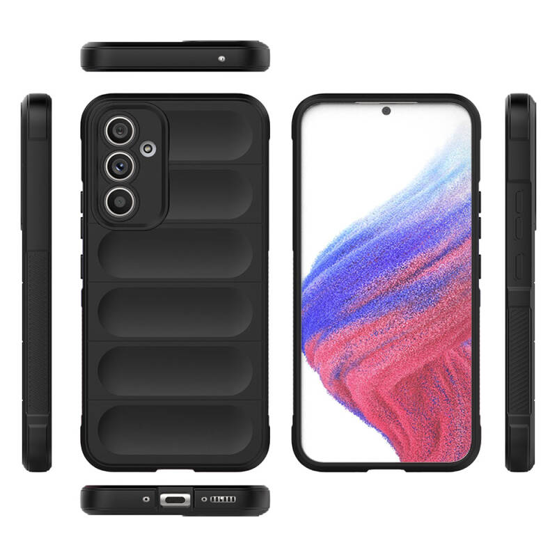 Galaxy A54 Case Flexible TPU Hollow Back Surface Design Zore Etnik Silicone Cover - 2