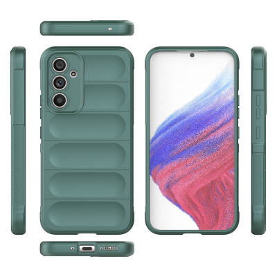 Galaxy A54 Case Flexible TPU Hollow Back Surface Design Zore Etnik Silicone Cover - 4