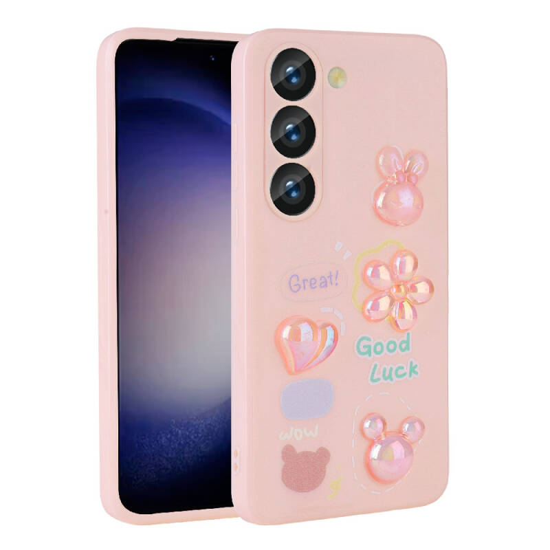 Galaxy A54 Case Relief Figured Shiny Zore Toys Silicone Cover - 5