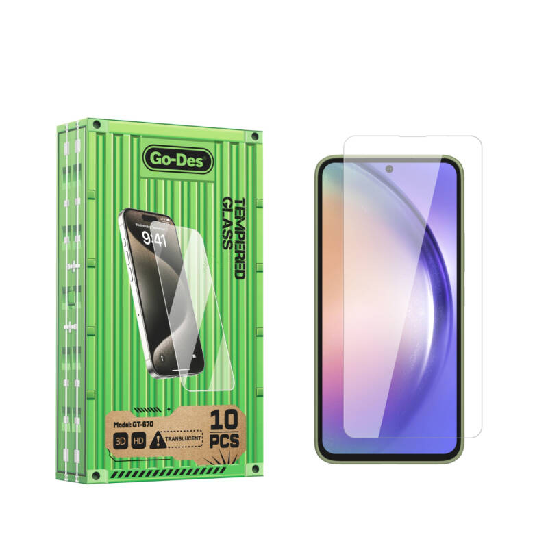 Galaxy A54 Go Des Fingerprint Free 9H Oleophobic Bom Glass Screen Protector 10 Pack - 1
