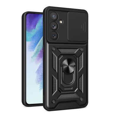 Galaxy A54 Case Magnetic Stand Camera Protector Zore Sliding Vega Cover - 1