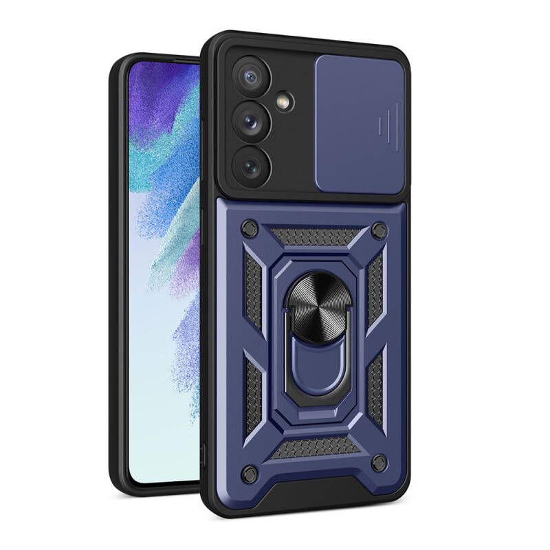 Galaxy A54 Case Magnetic Stand Camera Protector Zore Sliding Vega Cover - 3