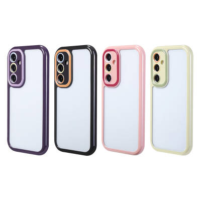 Galaxy A55 Case Camera Protected Colorful Edge Frame Design Zore Vitamin Cover - 6