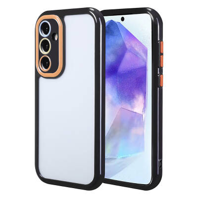 Galaxy A55 Case Camera Protected Colorful Edge Frame Design Zore Vitamin Cover - 2