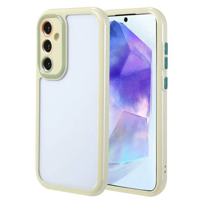 Galaxy A55 Case Camera Protected Colorful Edge Frame Design Zore Vitamin Cover - 5