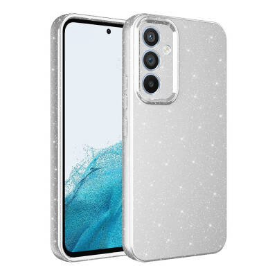 Galaxy A55 Case Camera Protected Silvery Luxury Zore Koton Cover - 6