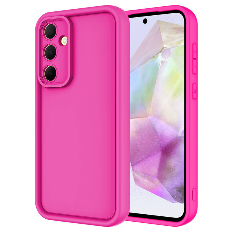 Galaxy A55 Case Camera Protected Zore Ananas Cover - 1