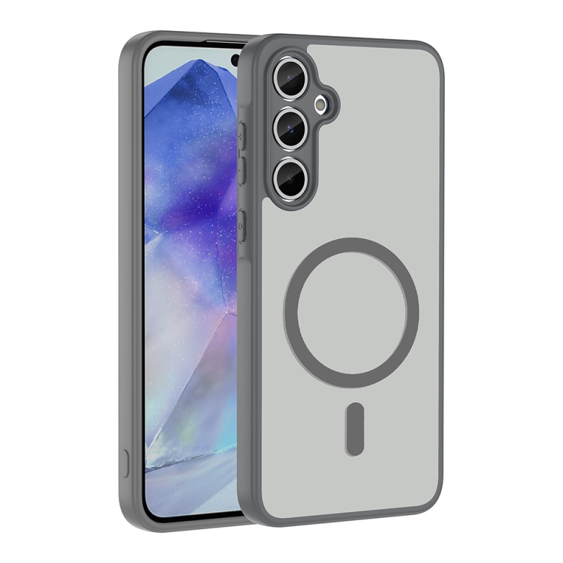 Galaxy A55 Case M-safe Charging Enabled Zore Ballet Flat Cover - 4