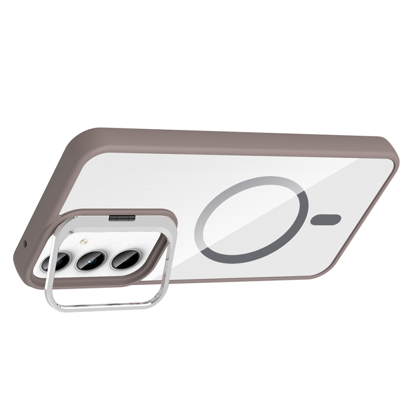 Galaxy A55 Case Stand Camera Lens Gift M-Safe Charging Feature Zore Etro Cover - 13