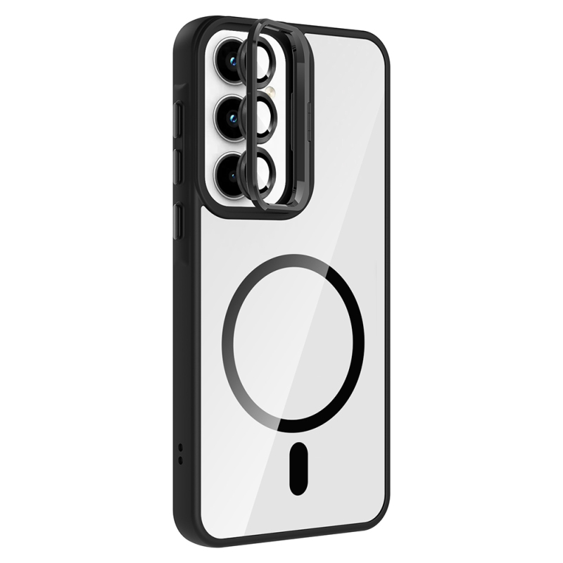 Galaxy A55 Case Stand Camera Lens Gift M-Safe Charging Feature Zore Etro Cover - 14