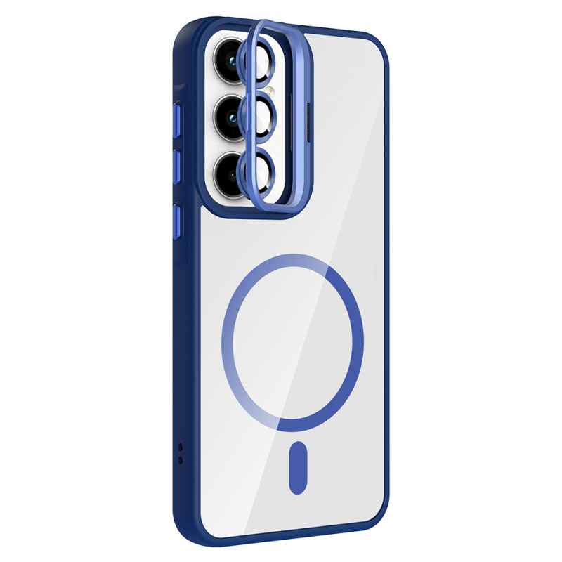 Galaxy A55 Case Stand Camera Lens Gift M-Safe Charging Feature Zore Etro Cover - 16