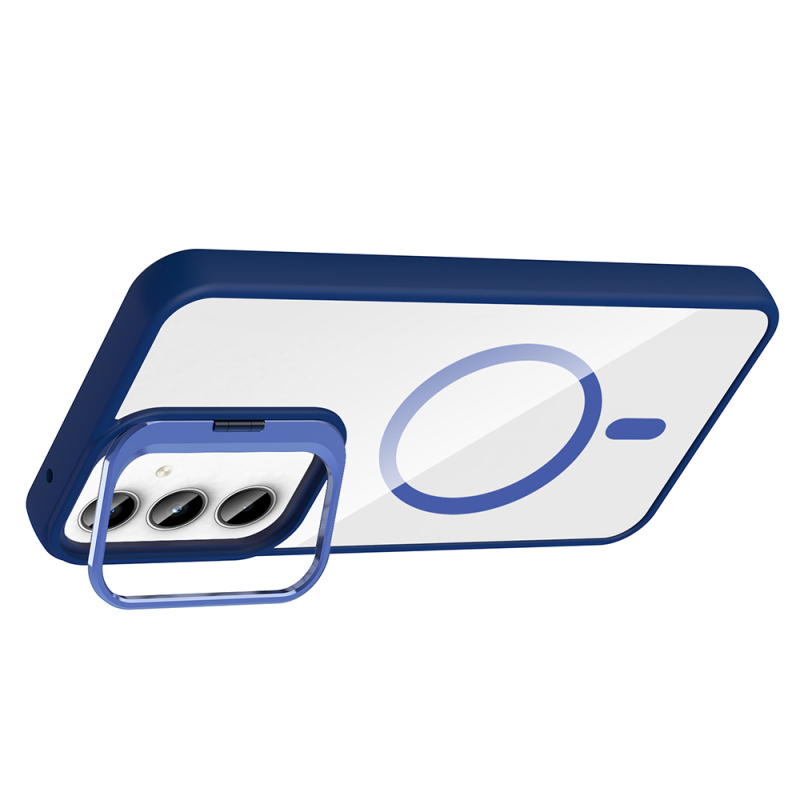 Galaxy A55 Case Stand Camera Lens Gift M-Safe Charging Feature Zore Etro Cover - 17