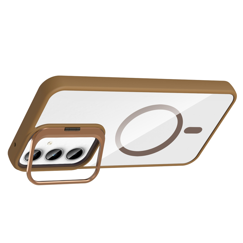 Galaxy A55 Case Stand Camera Lens Gift M-Safe Charging Feature Zore Etro Cover - 19
