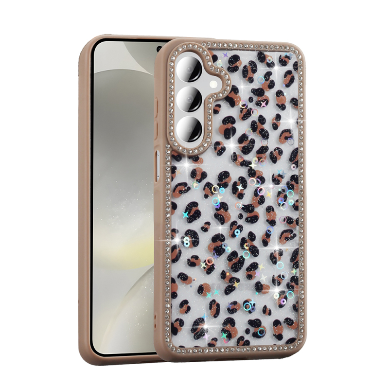 Galaxy A55 Case Stone and Glitter Design Zore Azra Cover - 4
