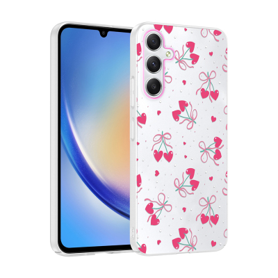Galaxy A55 Case with Camera Protection, Patterned Zore Clip Cover - 2
