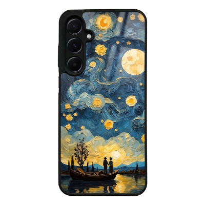 Galaxy A55 Case with Camera Protection, Patterned Zore Lusi Cover - 1