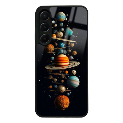 Galaxy A55 Case with Camera Protection, Patterned Zore Lusi Cover - 3