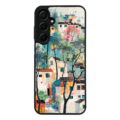 Galaxy A55 Case with Camera Protection, Patterned Zore Lusi Cover - 5