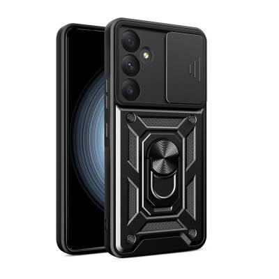 Galaxy A55 Case with Magnetic Stand Camera Protection Zore Sliding Vega Cover - 11