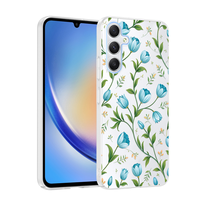 Galaxy A55 Kılıf Kamera Korumalı Desenli Zore Klip Kapak - 4