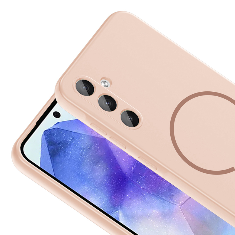 Galaxy A55 Kılıf M-safe Şarj Özellikli Zore Meta Kapak - 19