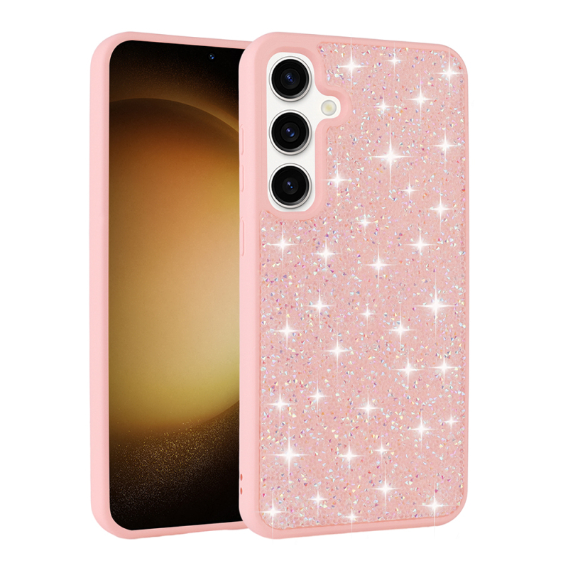 Galaxy A55 Kılıf Parlak Taşlı Tasarım Zore Pırlanta Kapak - 1
