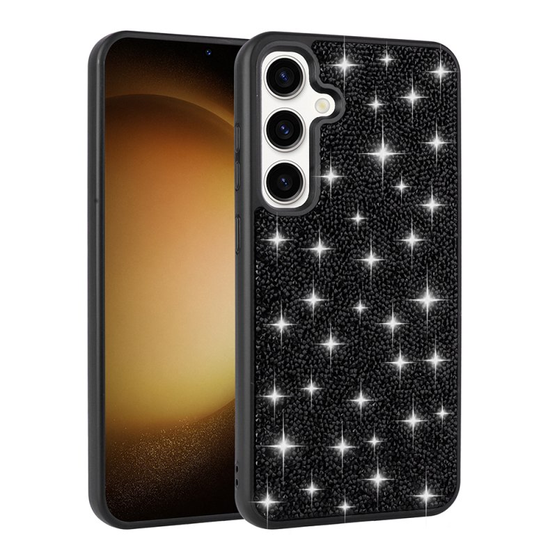 Galaxy A55 Kılıf Parlak Taşlı Tasarım Zore Pırlanta Kapak - 5