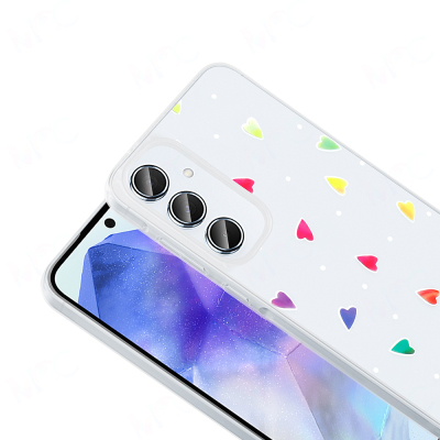 Galaxy A55 Kılıf Şeffaf Figürlü Zore Folk Sert Kapak - 13