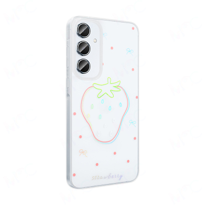 Galaxy A55 Kılıf Şeffaf Figürlü Zore Folk Sert Kapak - 11