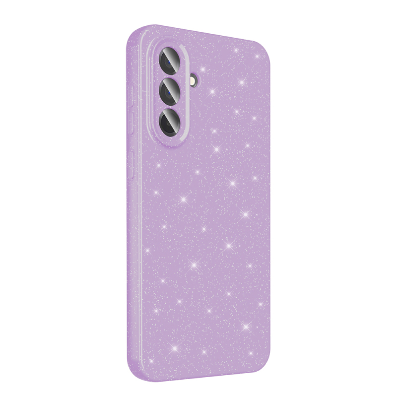 Galaxy A56 Case Camera Protection Glitter Luxury Zore Cotton Cover - 8