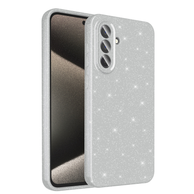Galaxy A56 Case Camera Protection Glitter Luxury Zore Cotton Cover - 3