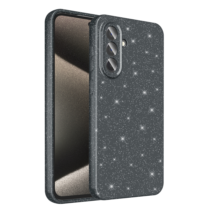 Galaxy A56 Case Camera Protection Glitter Luxury Zore Cotton Cover - 5