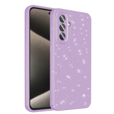 Galaxy A56 Case Camera Protection Glitter Luxury Zore Cotton Cover - 1