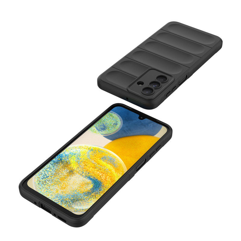 Galaxy A56 Case Flexible TPU Hollow Back Surface Design Zore Ethnic Silicone Cover - 23