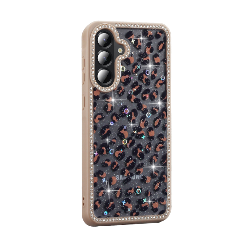 Galaxy A56 Case Stone and Glitter Design Zore Azra Cover - 6