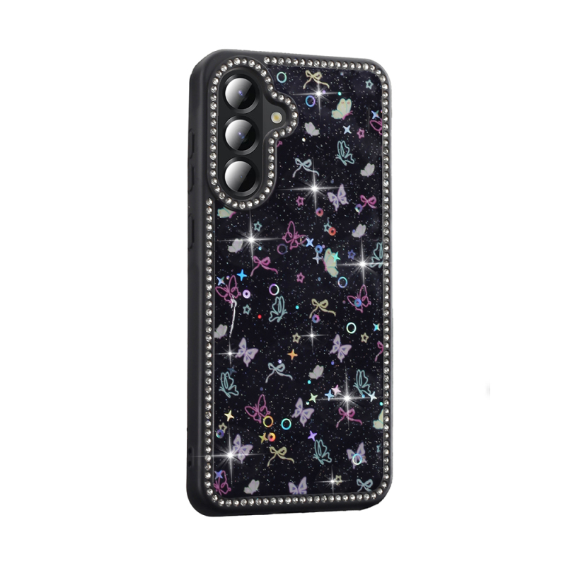 Galaxy A56 Case Stone and Glitter Design Zore Azra Cover - 7