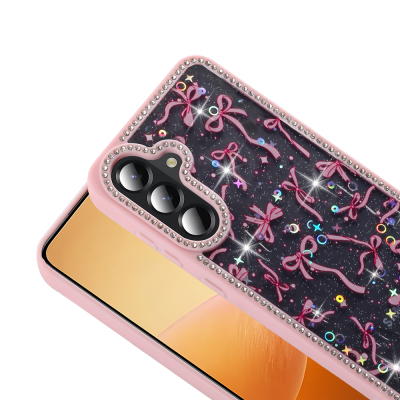 Galaxy A56 Case Stone and Glitter Design Zore Azra Cover - 8