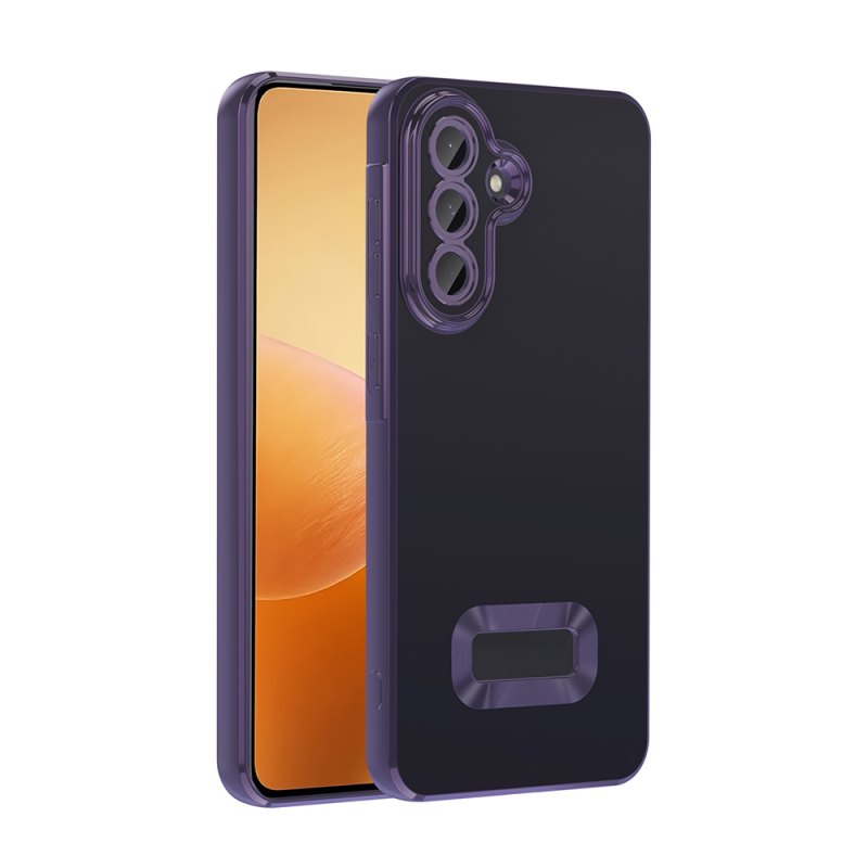 Galaxy A56 Kılıf Kamera Korumalı Logo Gösteren Zore Omega Kapak - 7