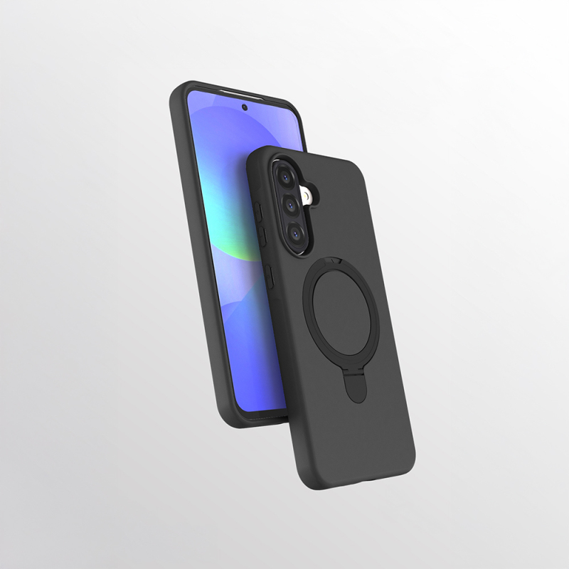 Galaxy A56 Kılıf M-safe Şarj Özellikli Standlı Zore Samara Kapak - 3