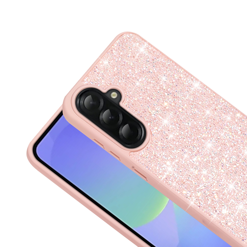 Galaxy A56 Kılıf Parlak Taşlı Tasarım Zore Pırlanta Kapak - 8
