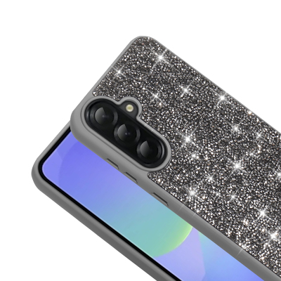 Galaxy A56 Kılıf Parlak Taşlı Tasarım Zore Pırlanta Kapak - 14